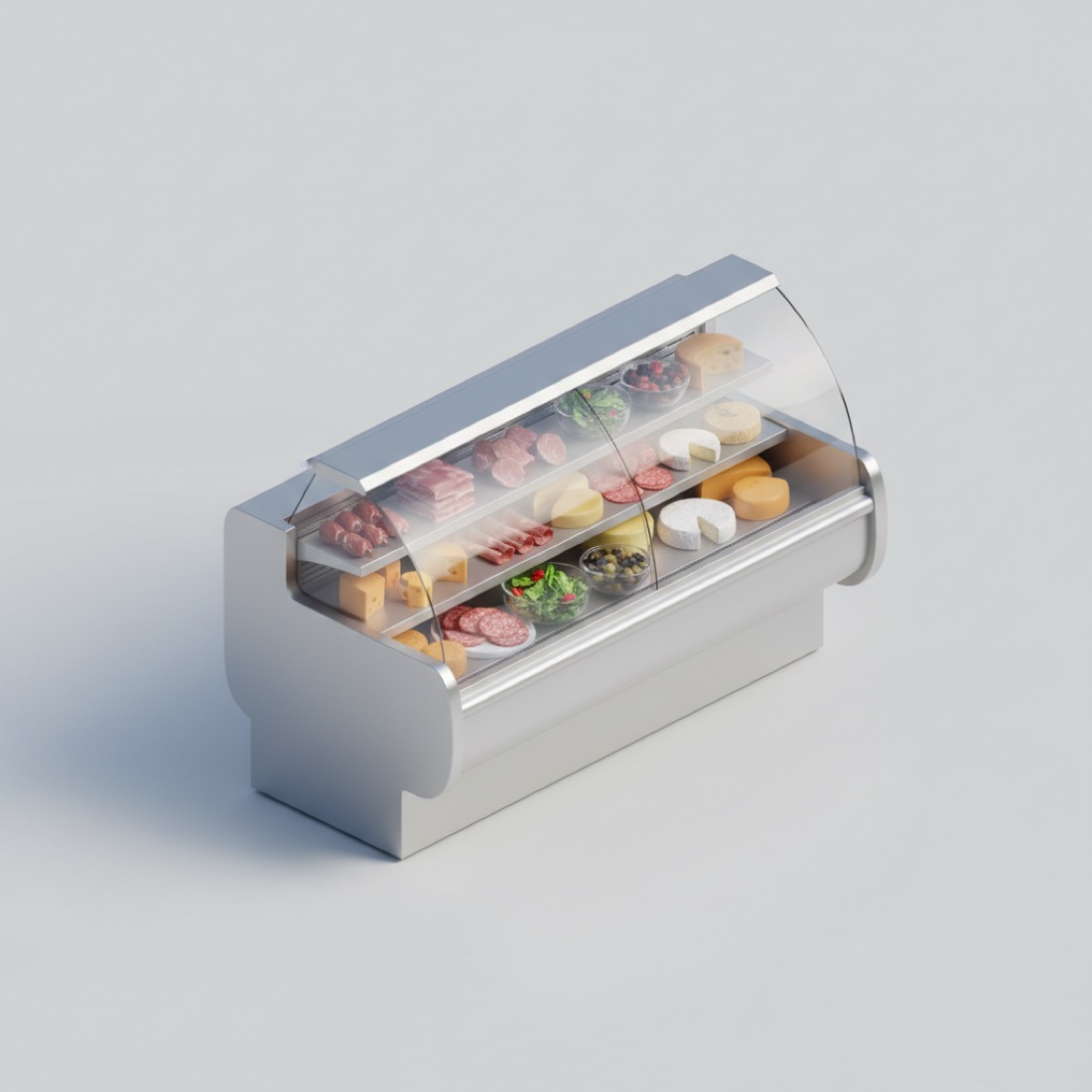 Vitrine réfrigérée comptoir (à poser) — illustration 3D