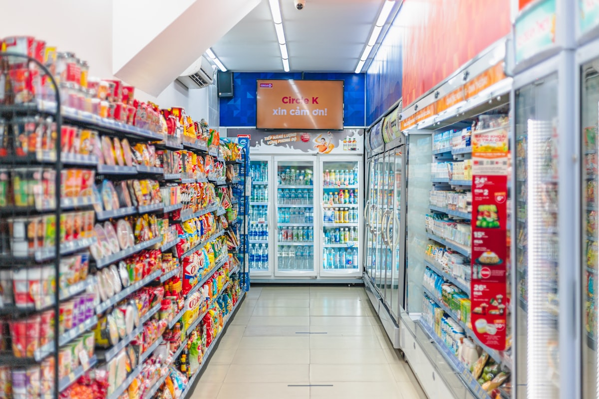 Exemple de vitrine négative / surgelé en commerce